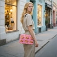 thumbnail image 7 of FORMRS Women Crossbody Purse with Chain Strap Vegan Leather Shoulder Handbag, Pink Doughnuts, 7 of 7