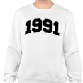 thumbnail image 2 of 1991 College Style Sweatshirt Unisex Large White, 2 of 5