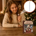 Countdown Screamer 24 Days Christmas Countdown Goat Ornament Collection, 24 Unique Acrylic ...