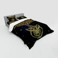 thumbnail image 3 of Ambesonne Tribal Bedding Set 3 Pcs, Night Stars Abstract, Twin XL, Dark Blue Yellow, 3 of 3
