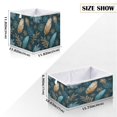 thumbnail image 2 of Foldable Fabric Storage Bin Home Cubes Clothing Organizer Bins Large Collapsible Box Basket for Home Organizer Snowflake and Feather Pattern, 2 of 7