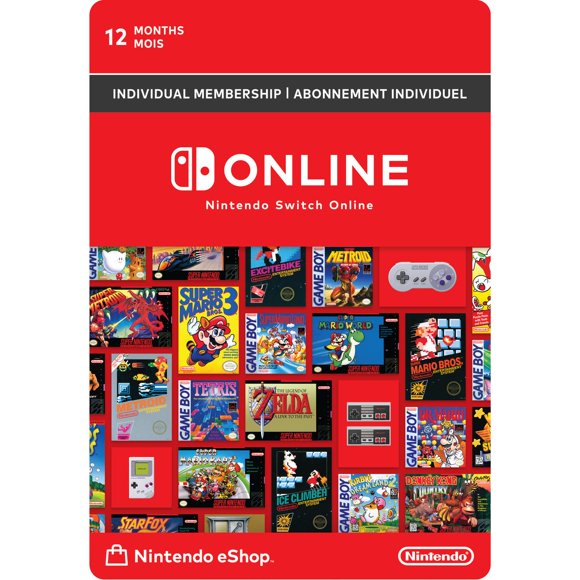 Nintendo Switch Online 12-Month Individual Membership (Digital Code)
