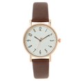 thumbnail image 2 of Resicozy Womens Vintage Watch, Dainty Leather Strap Quartz Watch Soft Adjustable Leather Strap Wristwatch Water Resistance and Lightweight for Daily Wear Coffee, 2 of 3
