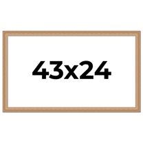 43x24 Frame Charleston Honey Brown Solid Wood Picture Frame Width 1.75 Inches | Interior Depth 0.5