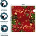 thumbnail image 6 of Merry Christmas Red and Gold Mailbox Covers Magnetic Red Poinsettia Outdoor Mailbox Cover Standard Size 25.5 x 21 Christmas Holiday Mailbox Wrap Post Letter Box Cover Decor for Home Garden Yard, 6 of 6