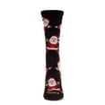 thumbnail image 2 of MeMoi Women's All Over Santa Holiday Crew Socks - Womens - Female, 9-11, Black, 2 of 3