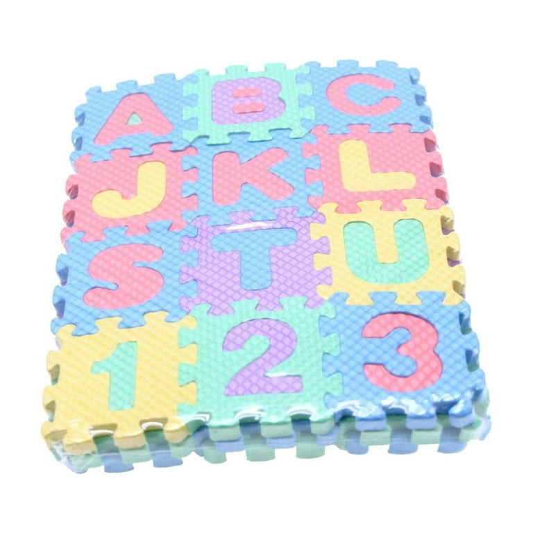 Walmart Alphabet Number Soft Play Mat, 36-Piece Puzzle Floor Set