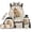 Cool Capybara, variant on Galaxy Train 5 Pieces Backpack Set with Insulated Lunch Box Water Bottle Bag Pencil Case Keychain Lightweight School Bags Set Bookbags for Kids Back to School