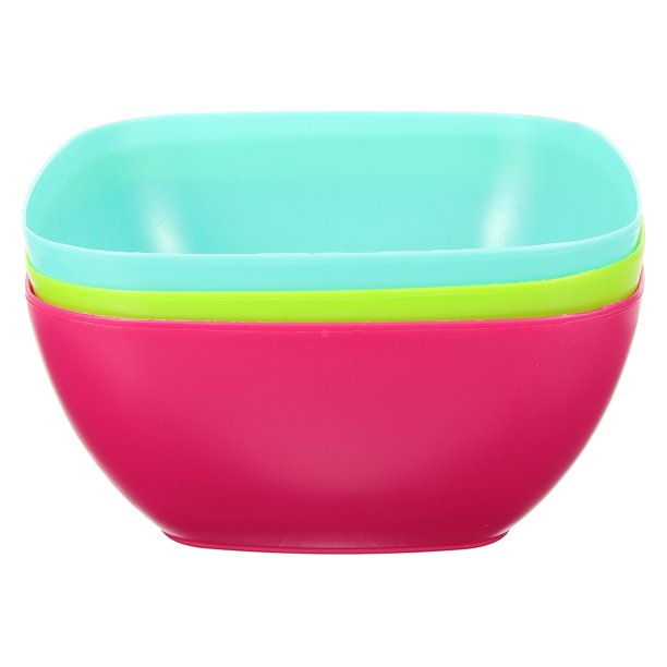 GOOHOCHY 3 cajas cuadradas de plástico para almacenar frutas, bandeja multifuncional para dulces y aperitivos para banquetes en casa.