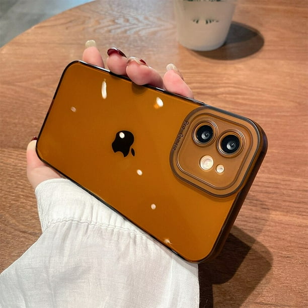Fundas de teléfono transparentes y suaves con protección de cámara para iPhone 13 Pro Max 12 11 XS Max XR X 7 8 Plus 13Pro 14, funda transparente a prueba de golpes Tan Jianjun unisex