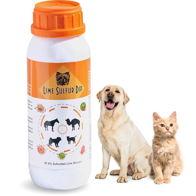 Healthy Paw Life: Baño de Azufre y Lima - Cuidado de Mascotas para la Piel Seca y con Picazón - Fórmula Extrafuerte - Solución Segura para Perros, Gatos, Cachorros, Gatitos y Caballos