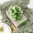 thumbnail image 3 of Cinta decorativa Ribbli verde salvia con alambre satinado de 6,5 cm x 18,3 m, 3 of 5