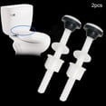 thumbnail image 4 of 3.15 inch Toilet Seat Bolts for Raised Toilet Seats, Heavy Duty Bolts with Rubber Washers and Easy Screw Hex Nuts, 4 of 5