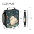 thumbnail image 5 of Square Lunch Bag 10.5*3.5*9.5 Inches Cooler Bag Lunch Bag Insulation Portable Durable Fashion White Cartoon Chicken, 5 of 6