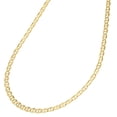 thumbnail image 3 of Real 10K Yellow Gold Solid Flat Mariner Chain, 3 of 5