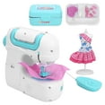 thumbnail image 4 of Sewing Machine Kit Electric Household Mini Sewing Machine Toy Clothing for Children, 4 of 14
