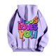 thumbnail image 2 of MHFRRA Sudaderas y Sudaderas Casuales para Hombre, de Corte Relajado, con Estampado Gráfico para Otoño E Invierno, de Fácil Cuidado, Ideales para Uso Diario Púrpura claro, 2 of 5
