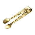 thumbnail image 2 of Pinzas para hielo, Mini pinzas para servir, pinzas para alimentos con patrón de rosa, suministros para fiestas de hielo para barbacoa, horno de Buffet Dorado, 2 of 8