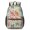 Floral Cat Beige, variant on Space Cat and Galaxy Black Pattern 17" School Backpacks for Teens,Waterproof Oxford Fabric,S-Shape Padded Straps for School,Travel,Hiking,Camping