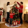 thumbnail image 5 of Christmas Tree Skirt 48 Inches Red Xmas Soft Cover Mat Decor Retro Xmas Tree Skirt for New Year Holiday Ornaments Indoor Outdoor Decorations (Buffalo Plaid), 5 of 6
