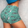 thumbnail image 4 of Balery Great White Shark Printed Workout Shorts for Women Seamless Scrunch Short Gym Yoga Running Sport Active Exercise Fitness Shorts-XX-Large, 4 of 8