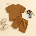 thumbnail image 3 of Gerichy Toddler Baby Boy Clothes Summer Outfit Patchwork Short Sleeve Tshirt Tops Stretch Pants Playwear Set Color Block 2PCS Set Toddler Boys Baby Girls Short Sleeved Shorts Outfits, 3 of 6