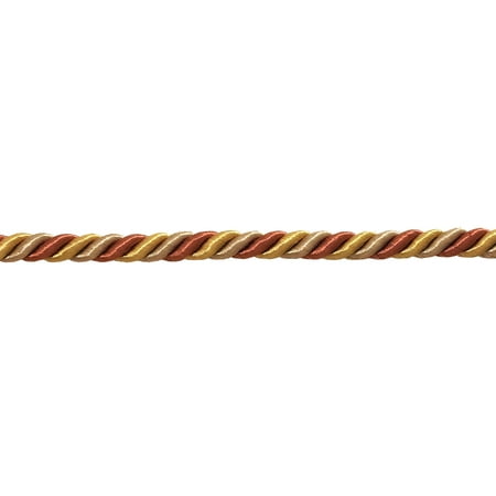 - 10 Yard Pack of Medium RUST GOLD Baroque Collection 5/16