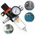 thumbnail image 1 of 1/4 Air Compressor Filter Water Separator Trap Tools Kit With Regulator AFR-2000, 1 of 5