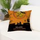 thumbnail image 1 of Puntoco Halloween Linen Pillowcase, Holiday Printed Pillowcase, Sofa, Home Decoration Pillowcase, 1 of 5