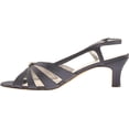 thumbnail image 3 of Women's David Tate Rosette Slingback Navy Satin 10.5 M, 3 of 7