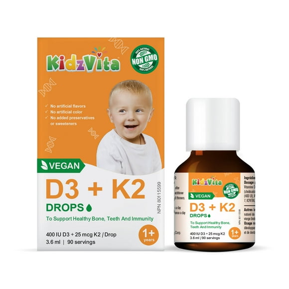 Organic Vegan Vita D3 + K2 Drops 3.6ml