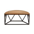 thumbnail image 2 of Sagebrook Home Wood / Metal 12" L Demilune Wall Shelf, Brown, 2 of 4