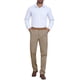 thumbnail image 2 of Camisas de vestir de rayas INSPIRE CHIC para hombres, camisa de botones de manga larga a rayas M blanca, 2 of 5
