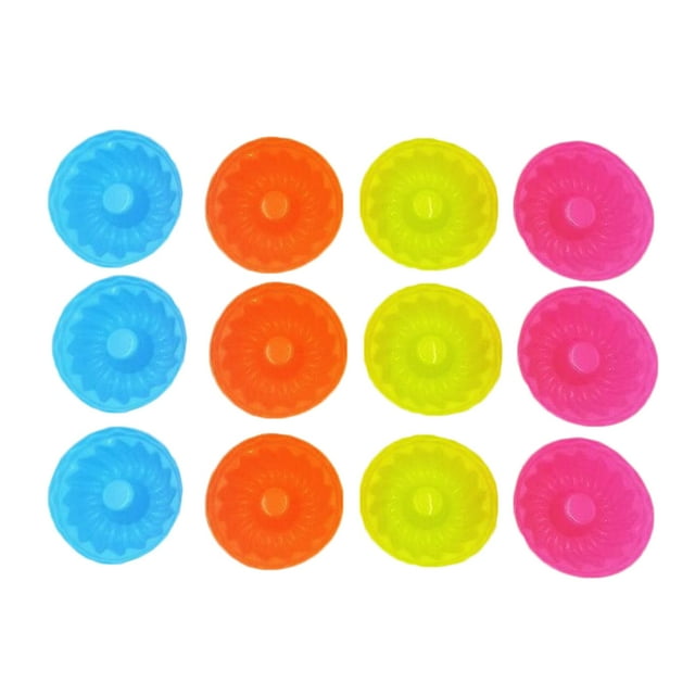 Molde para tartas 12 Uds. Sunnimix fondant magdalenas Herramienta para hornear Sin BPA apilable