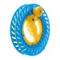 thumbnail image 1 of MERIGLARE Enrouleur de Corde de Ligne de Cerf-Volant pour Cour avec Poignée avec Ligne de Cerf-Volant de 200 m pour Adultes Bleu et Jaune, 1 of 9