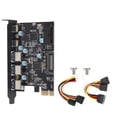 thumbnail image 1 of Adapter Card,MultiFunctional PCB 5Port TypeC PC E Adapter Card Riser Card High-Intensity Output, 1 of 7