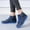 Blue, variant on Summer Saving Clearance AXXD Women's Vintage Lace Side Zip Round Toe Flat Boots Winter Boots Women Clearance Blue Size 36(US:5.5)