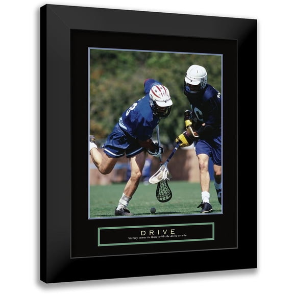 Frontline 12x14 Black Modern Framed Museum Art Print Titled - Drive - LaCrosse