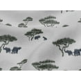 thumbnail image 4 of oneOone Viscose Jersey Fabric Tree & Animals Ikat Printed Craft Fabric BTY 60 Inch Wide, 4 of 4
