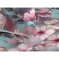 thumbnail image 3 of Ambesonne Floral Quilted Bedspread Set 3 Pcs, Exotic Hibiscus Flowers Art, King, Pink Plum and Pale Blue, 3 of 4