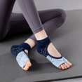 thumbnail image 2 of Toudaret 1 Pair Toeless Non-slip Grip Socks,Pilates Socks Women Yoga Socks With Grips For Pilates Yoga Ballet Dance Barre Toe Socks, 2 of 8