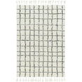 thumbnail image 2 of Hauteloom Venya Wool Living Room, Bedroom Area Rug - Bohemian, Transitional - High Pile - Ivory, Charcoal - 5' x 7'6", 2 of 6