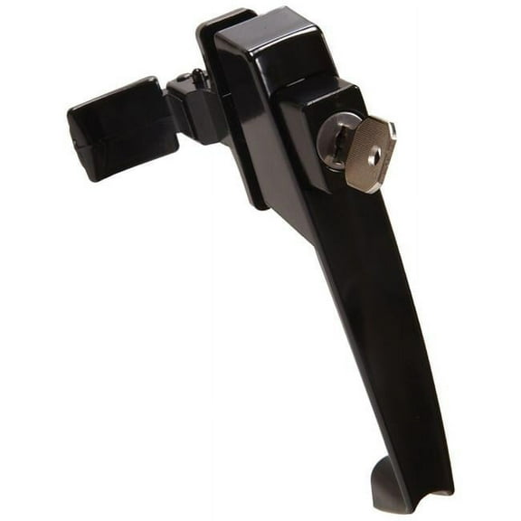 Screen & Storm Keyd Pushbuton Latch, Black