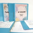 thumbnail image 4 of BAZIC 3 Ring Binder 1" Economy View Binders Cyan, Hold 175 Sheets, 2-Count, 4 of 7