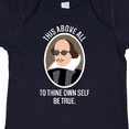 thumbnail image 4 of Inktastic To Thine Own Self Be True Shakespeare Boys or Girls Baby Bodysuit, 4 of 5