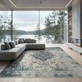 thumbnail image 2 of ODIKA 8'x10' Washable Area Rug Large Vintage Beige Distressed Border Scroll Dining Table Are for Living Room, Under Sectional, Family , Durable, Non-Slip, 2 of 7