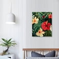 Alepadnf Tropical Flowers Leaves Greenery Wall Art Print Canvas Living