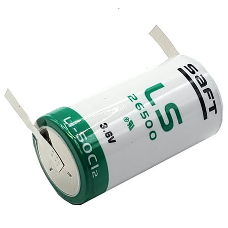 SAFT LS26500_TAB C Battery 3.6V 7700mAh Lithium Cell