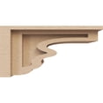 thumbnail image 3 of 4"W x 8"D x 4"H Wide Highland Rough Cedar Woodgrain TimberThane Corbel, Primed Tan, 3 of 6