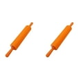 thumbnail image 1 of (Lot de 2) Rinsvye Rouleau en Silicone pour Pâte, Moules à Biscuits Vintage en Bois, Rouleau pour Pizza Biscuit avec Poignée en Bois, Surface Antiadhésive, Rouleaux pour Cuisson Antiadhésifs pour Pâte Biscuit Rouleau à Pizza Pâtisserie, 1 of 4